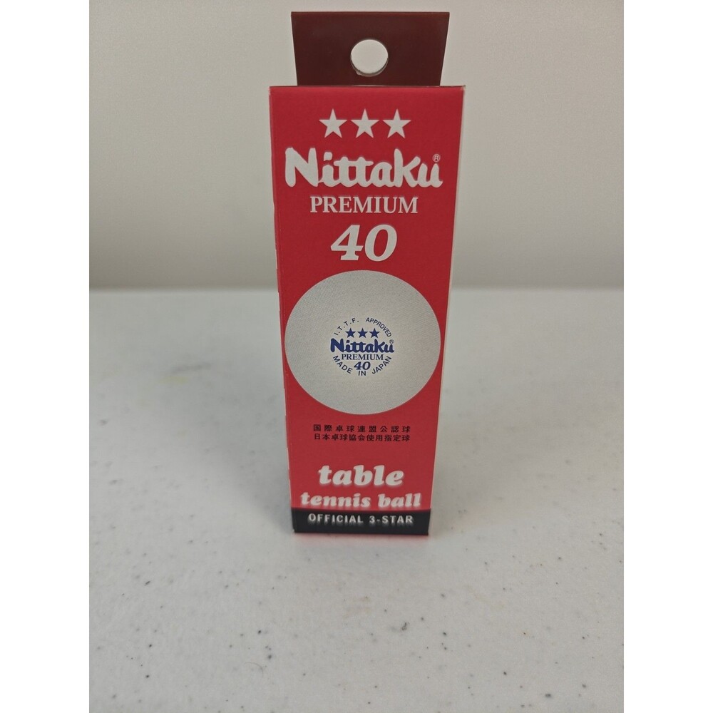 🏓Nittaku 3-Star Premium 40+ Table Tennis Ball 3 Ball👀 ITFF Ping Pong